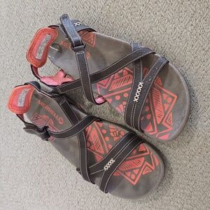 Merrell Sandspur J289634C Brown Leather Trekking Sandal - Size 7